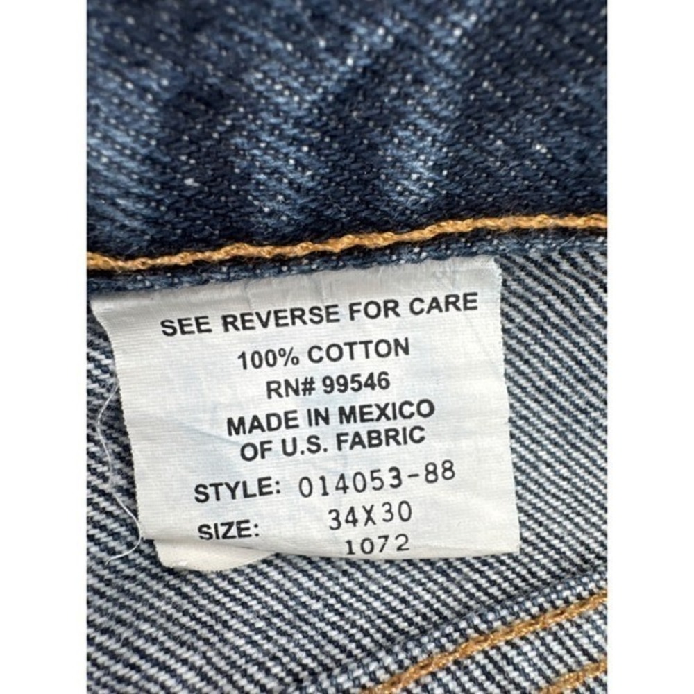 Sheplers Mens Dark Wash Denim Bootleg Cut Jeans Size 34x30 - Picture 3 of 7